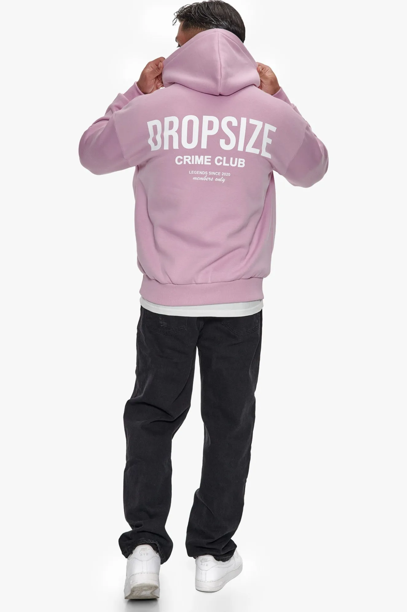 HEAVY OVERSIZE CRIME CLUB HOODIE LILAC