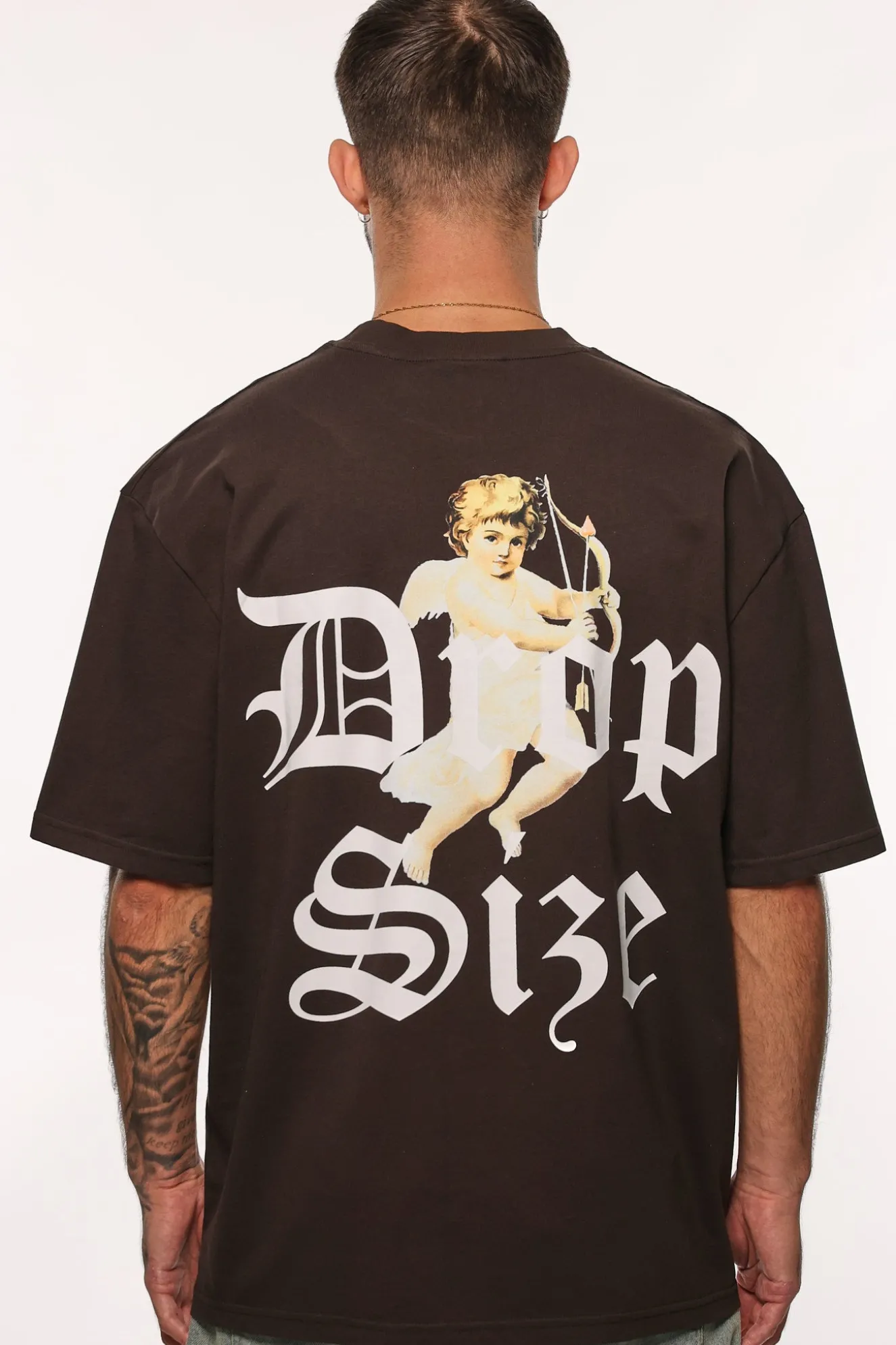 HEAVY OVERSIZE CUPIDO T-SHIRT WASHED BLACK