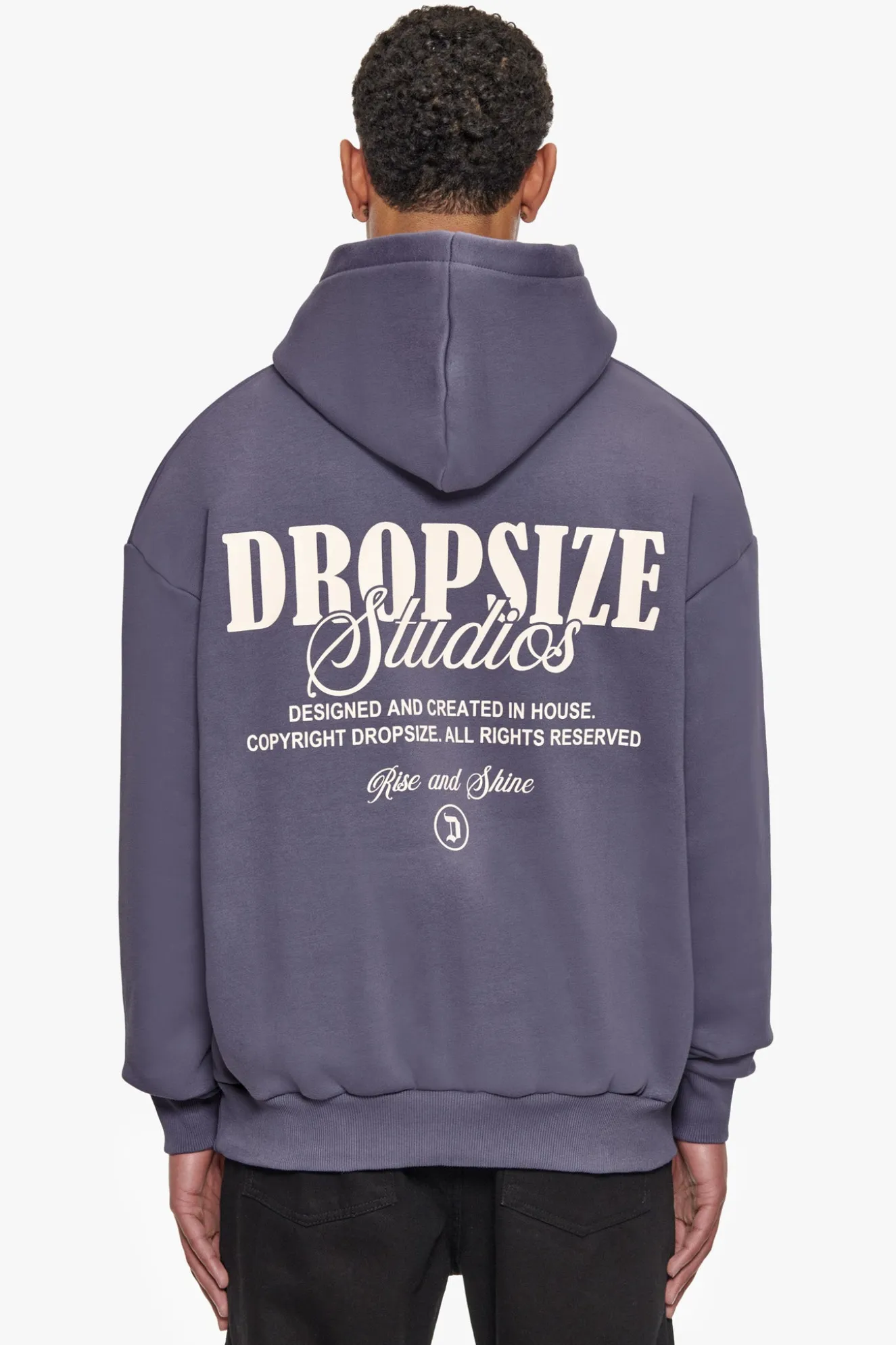 HEAVY OVERSIZE DROPSIZE STUDIOS HOODIE GRANITE