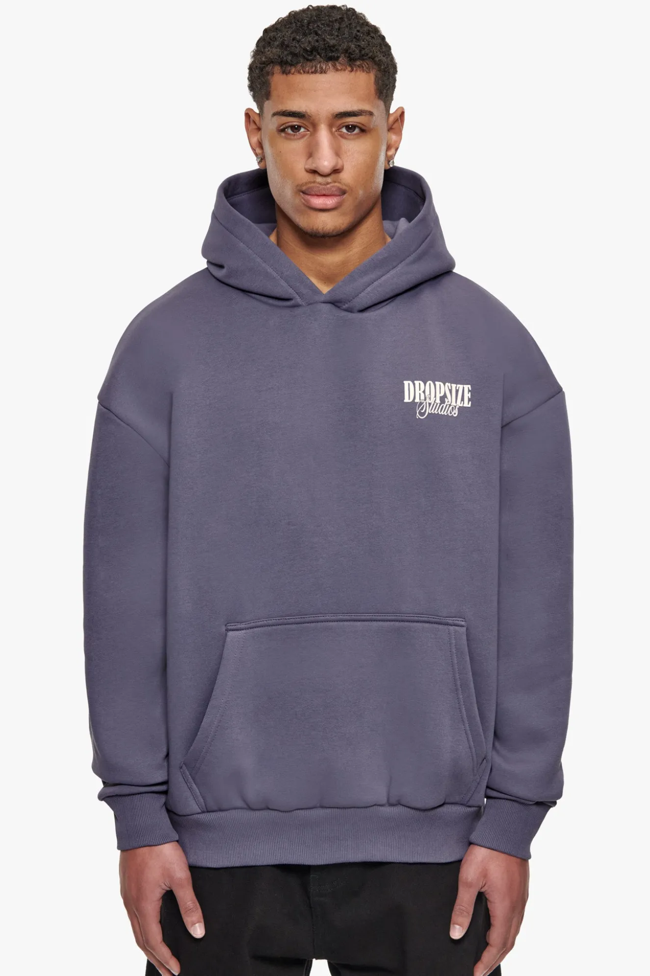 HEAVY OVERSIZE DROPSIZE STUDIOS HOODIE GRANITE