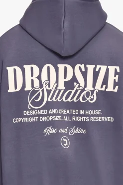 HEAVY OVERSIZE DROPSIZE STUDIOS HOODIE GRANITE