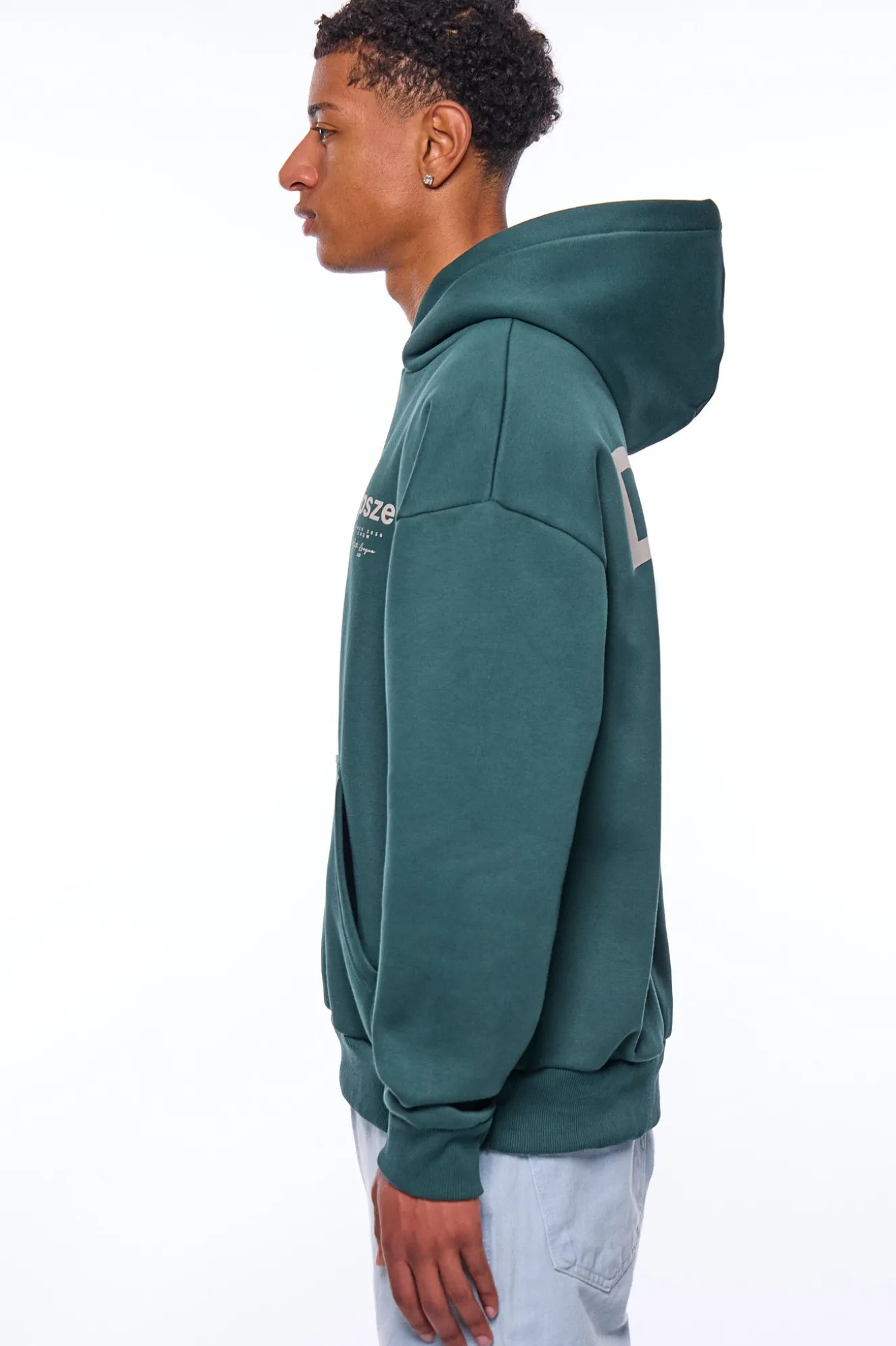 HEAVY OVERSIZE ELITE LEAGUE HOODIE TREKKING GREEN