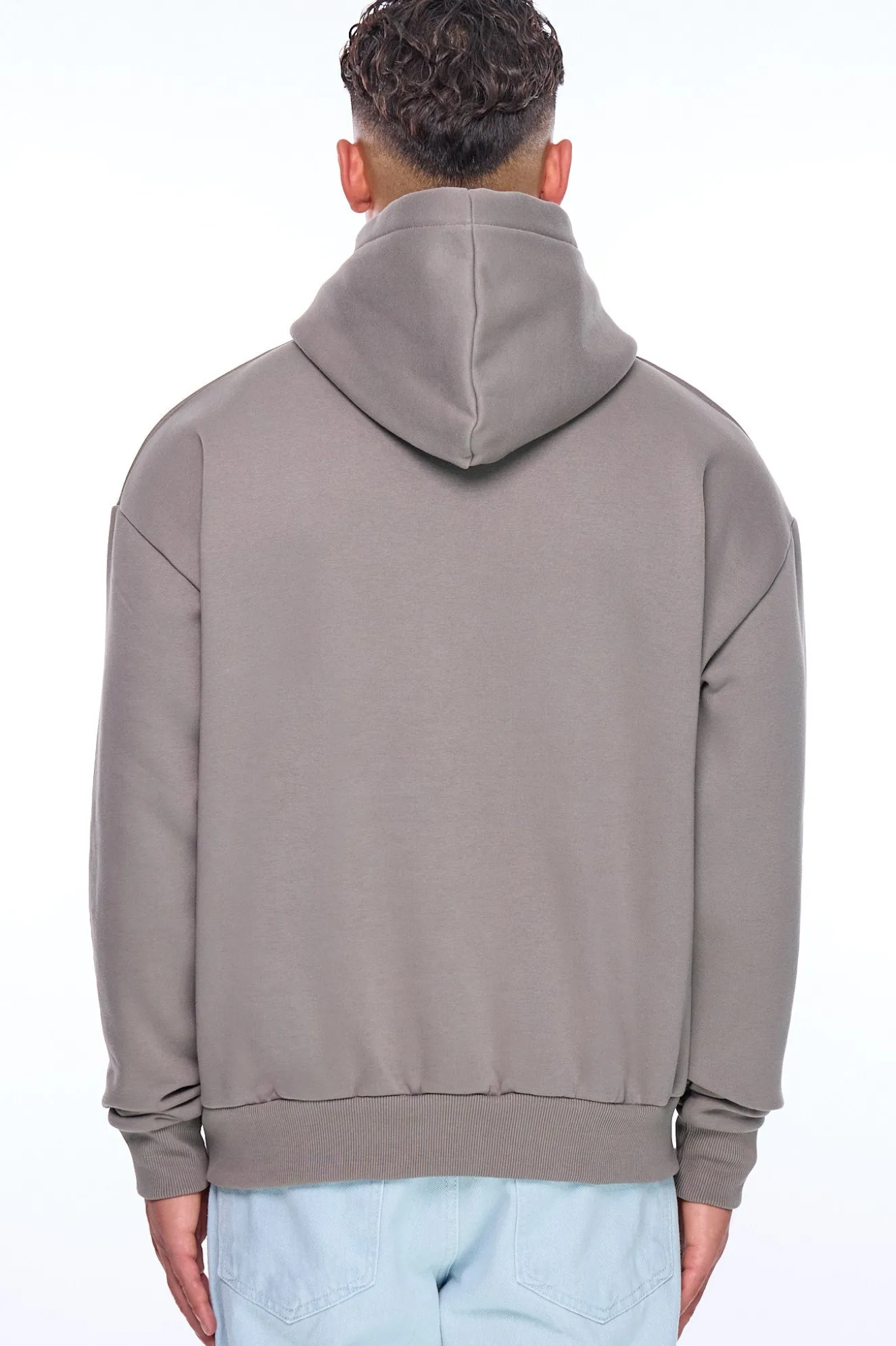 HEAVY OVERSIZE EMBO HOODIE DRIFTWOOD