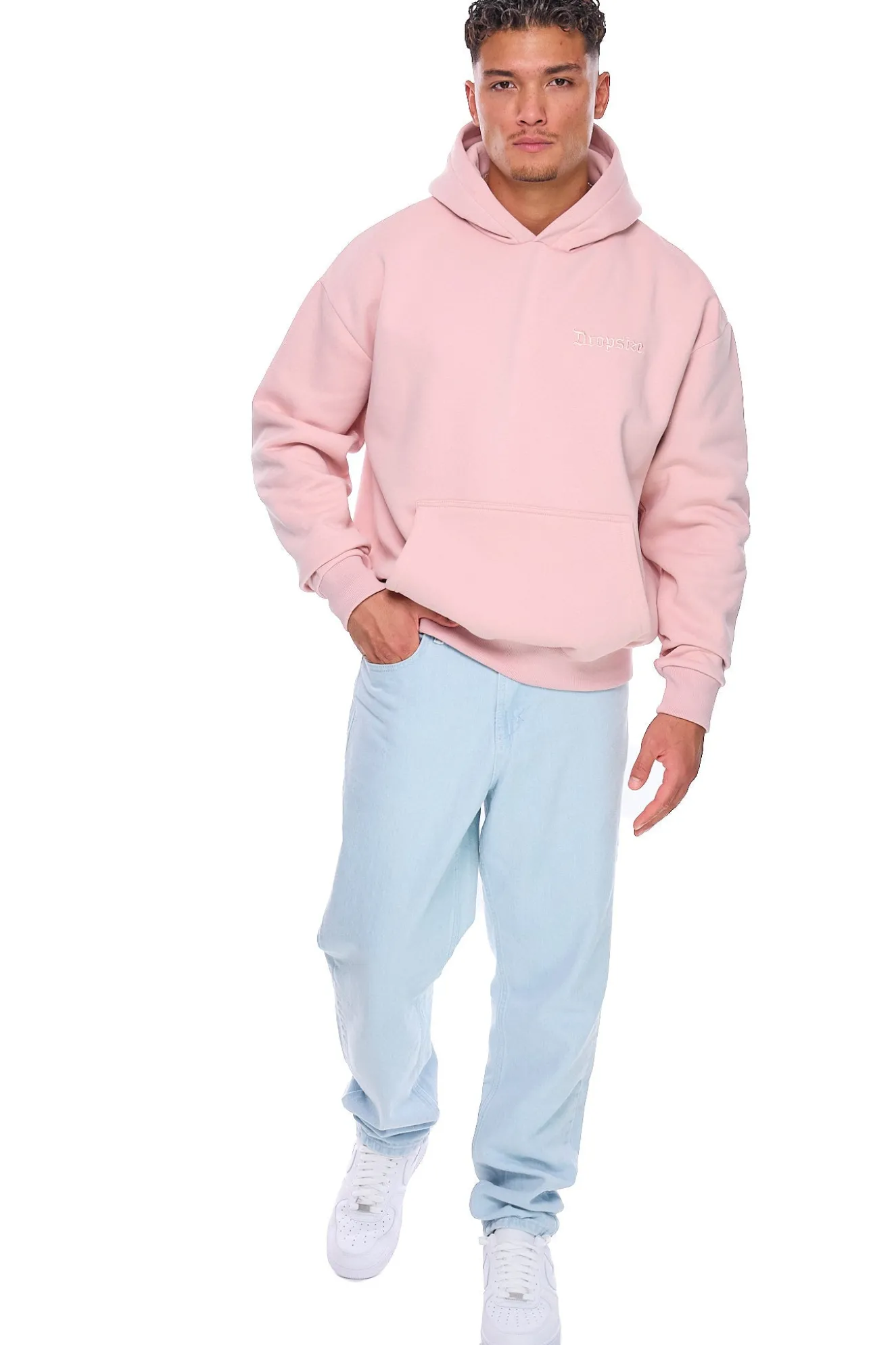 HEAVY OVERSIZE EMBO HOODIE LOTUS