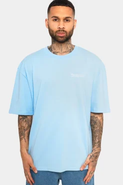 HEAVY OVERSIZE EMBO T-SHIRT BABY BLUE