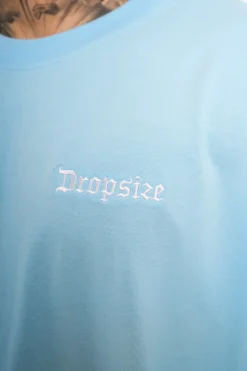 HEAVY OVERSIZE EMBO T-SHIRT BABY BLUE