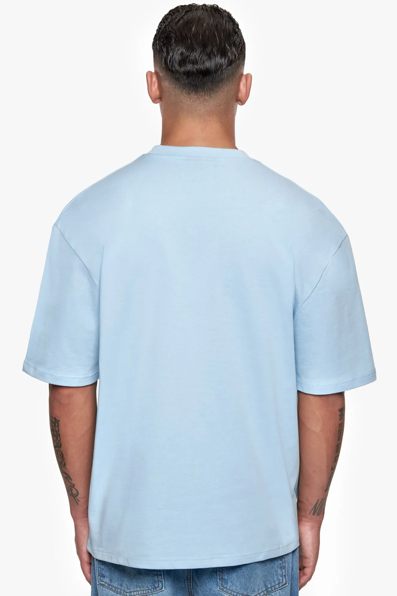 HEAVY OVERSIZE EMBO T-SHIRT BABY BLUE