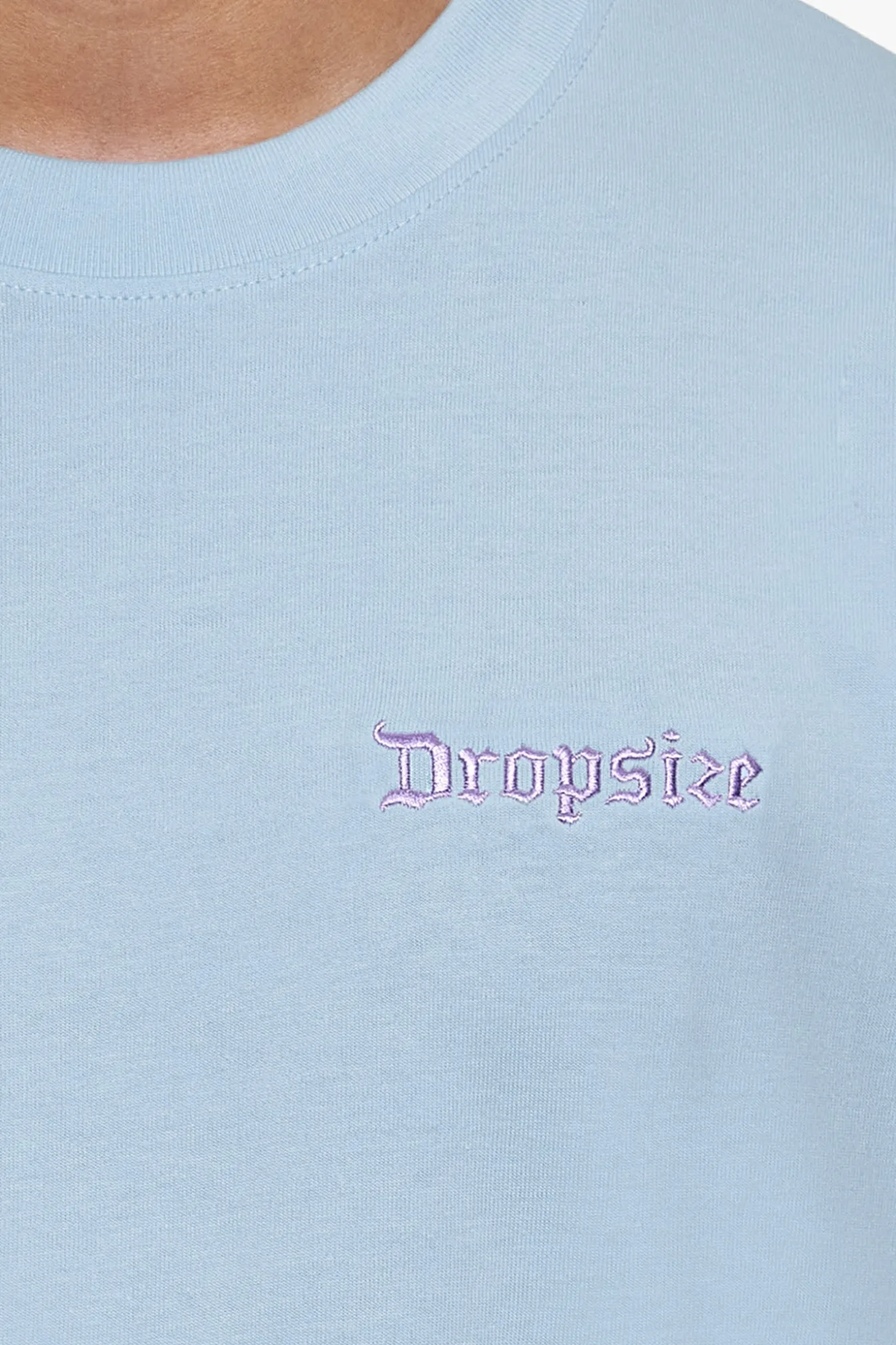 HEAVY OVERSIZE EMBO T-SHIRT BABY BLUE