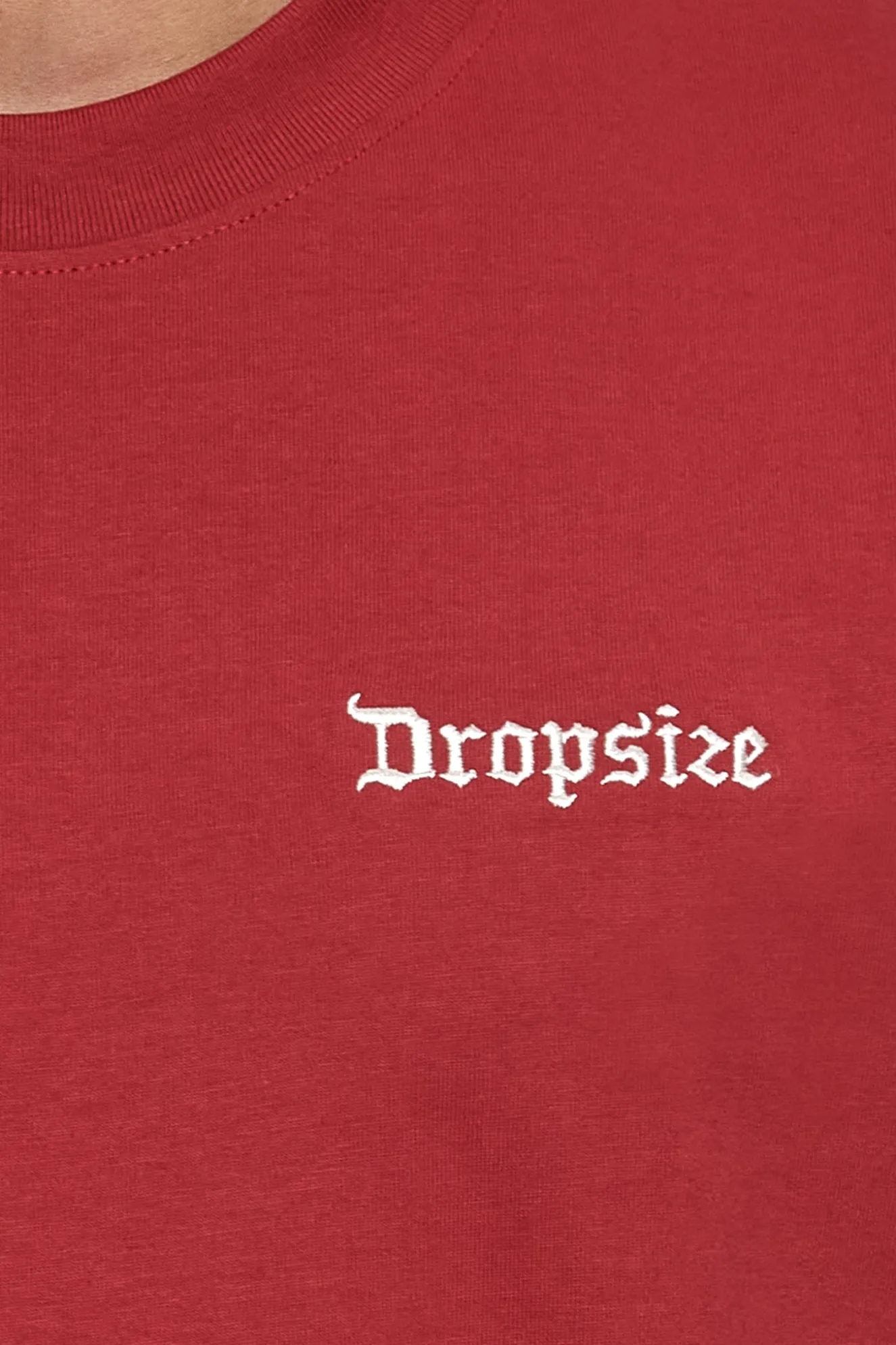 HEAVY OVERSIZE EMBO T-SHIRT RED