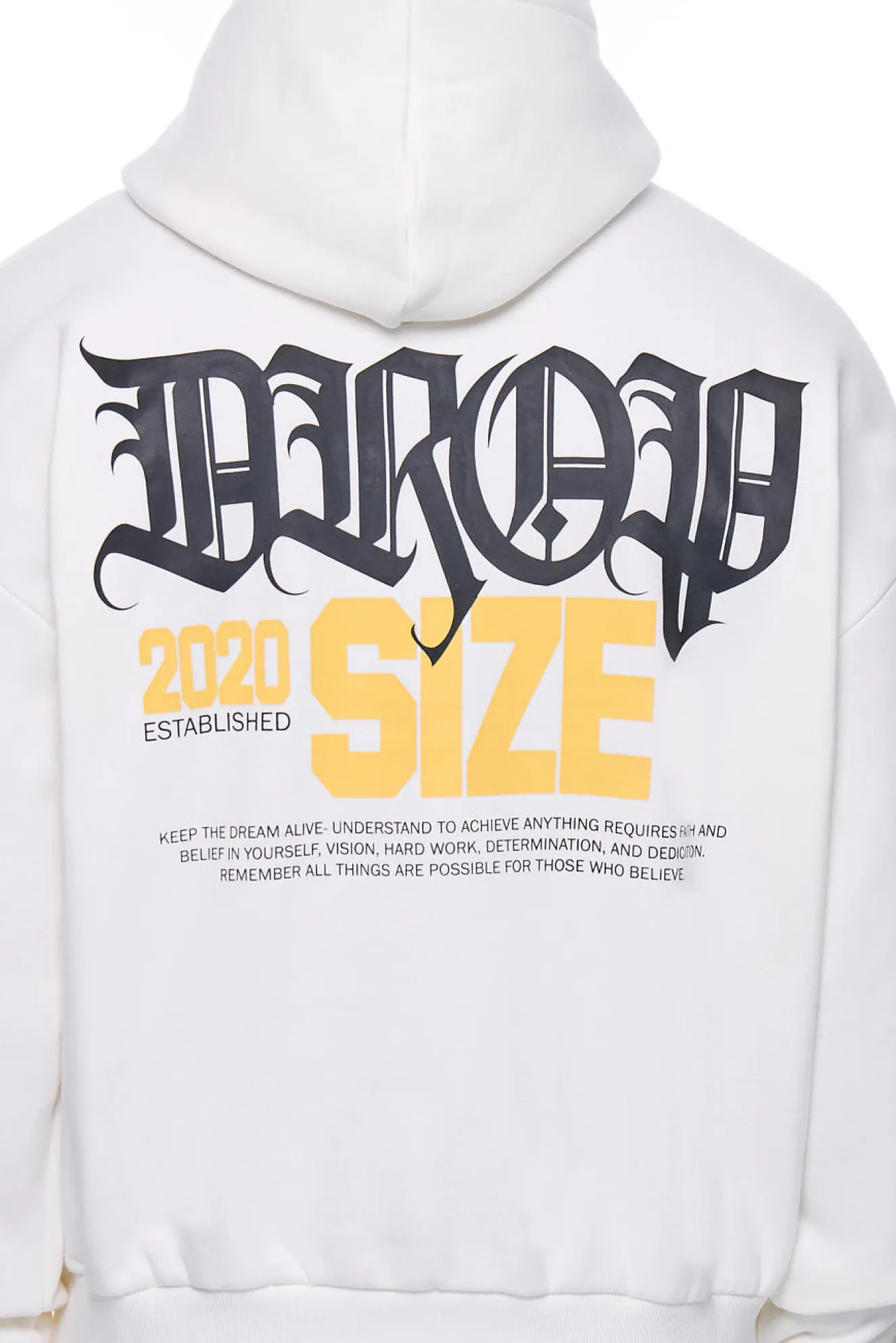 HEAVY OVERSIZE FAITH AND BELIEVE HOODIE