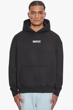 HEAVY OVERSIZE FEARLESS HOODIE BLACK