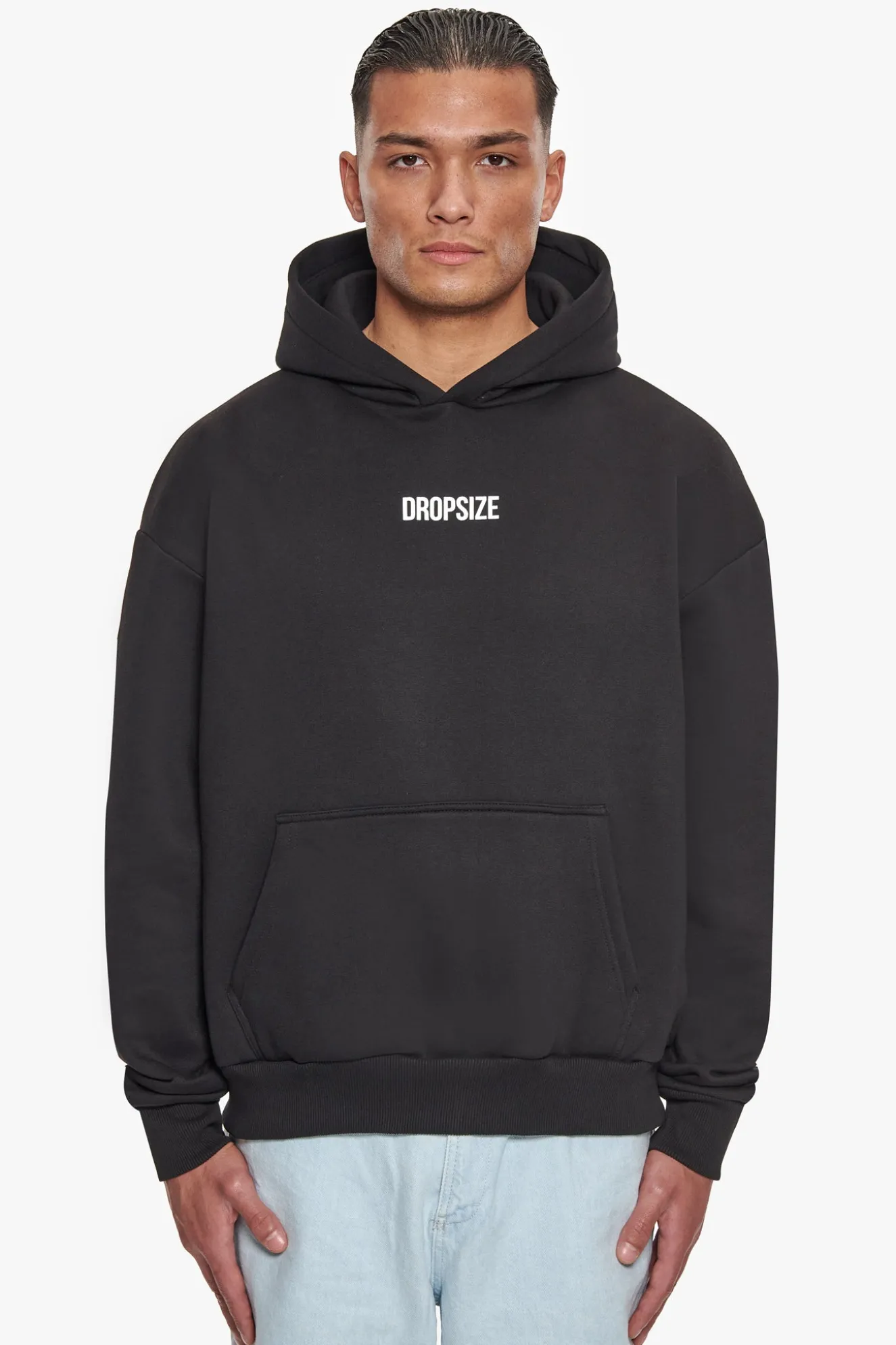 HEAVY OVERSIZE FEARLESS HOODIE BLACK