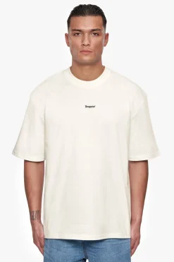 HEAVY OVERSIZE FRONT RUBBER PATCH T-SHIRT CREAM