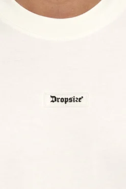 HEAVY OVERSIZE FRONT RUBBER PATCH T-SHIRT CREAM