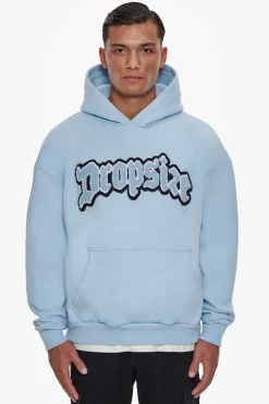 HEAVY OVERSIZE FROTTEE HOODIE BABY BLUE