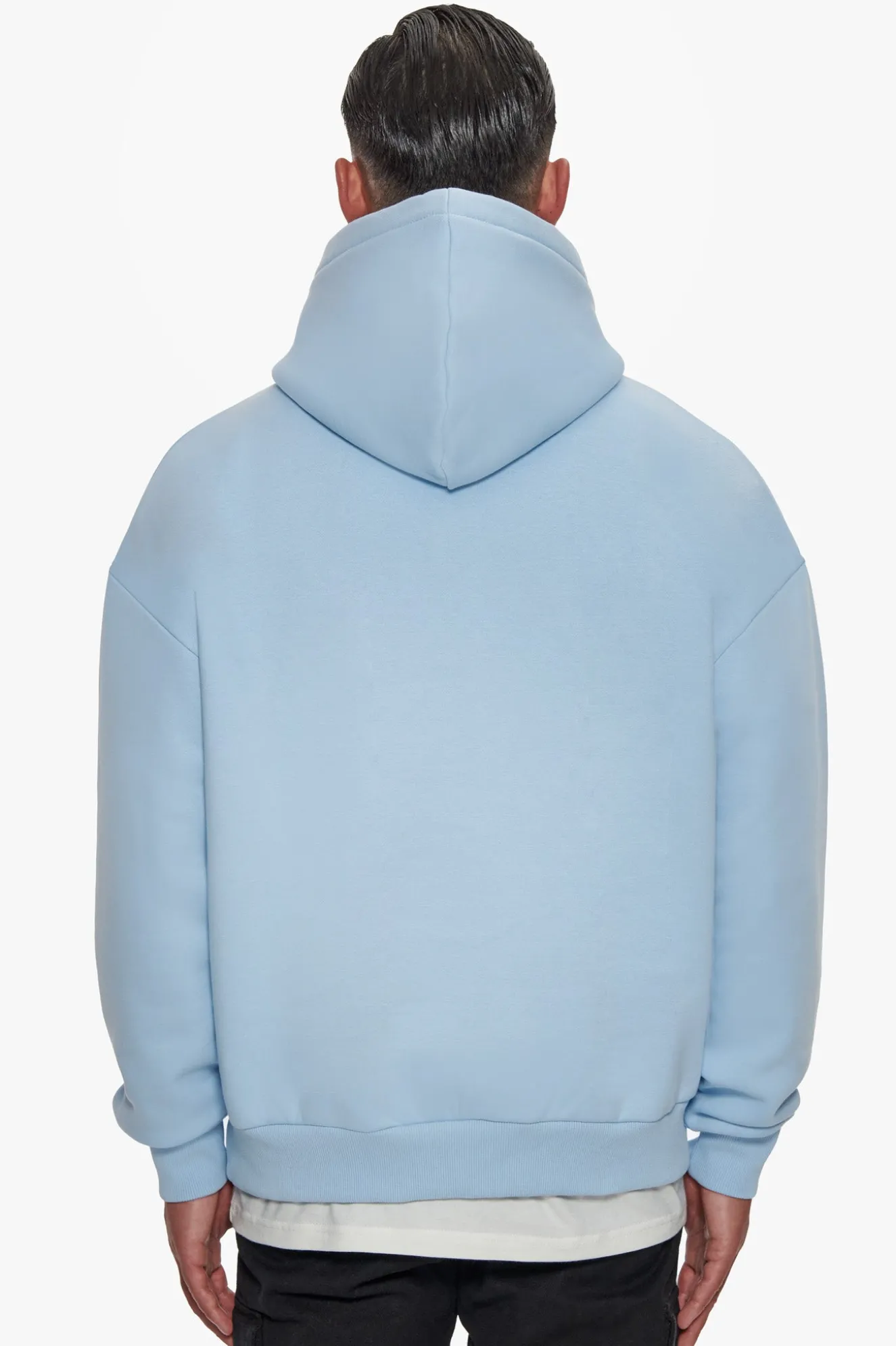 HEAVY OVERSIZE FROTTEE HOODIE BABY BLUE