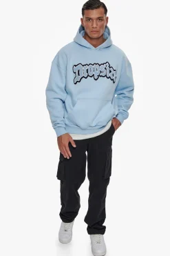 HEAVY OVERSIZE FROTTEE HOODIE BABY BLUE