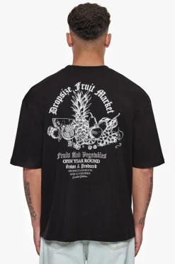 HEAVY OVERSIZE FRUIT MARKET T-SHIRT BLACK