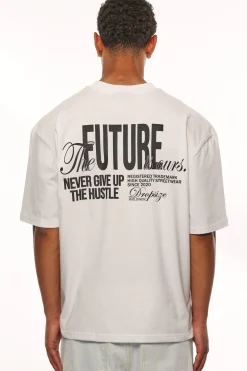 HEAVY OVERSIZE FUTURE IS OURS T-SHIRT WHITE