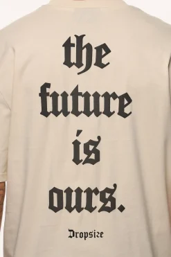 HEAVY OVERSIZE FUTURE T-SHIRT COCONUT MILK