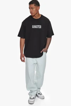 HEAVY OVERSIZE GANGSTER T-SHIRT BLACK
