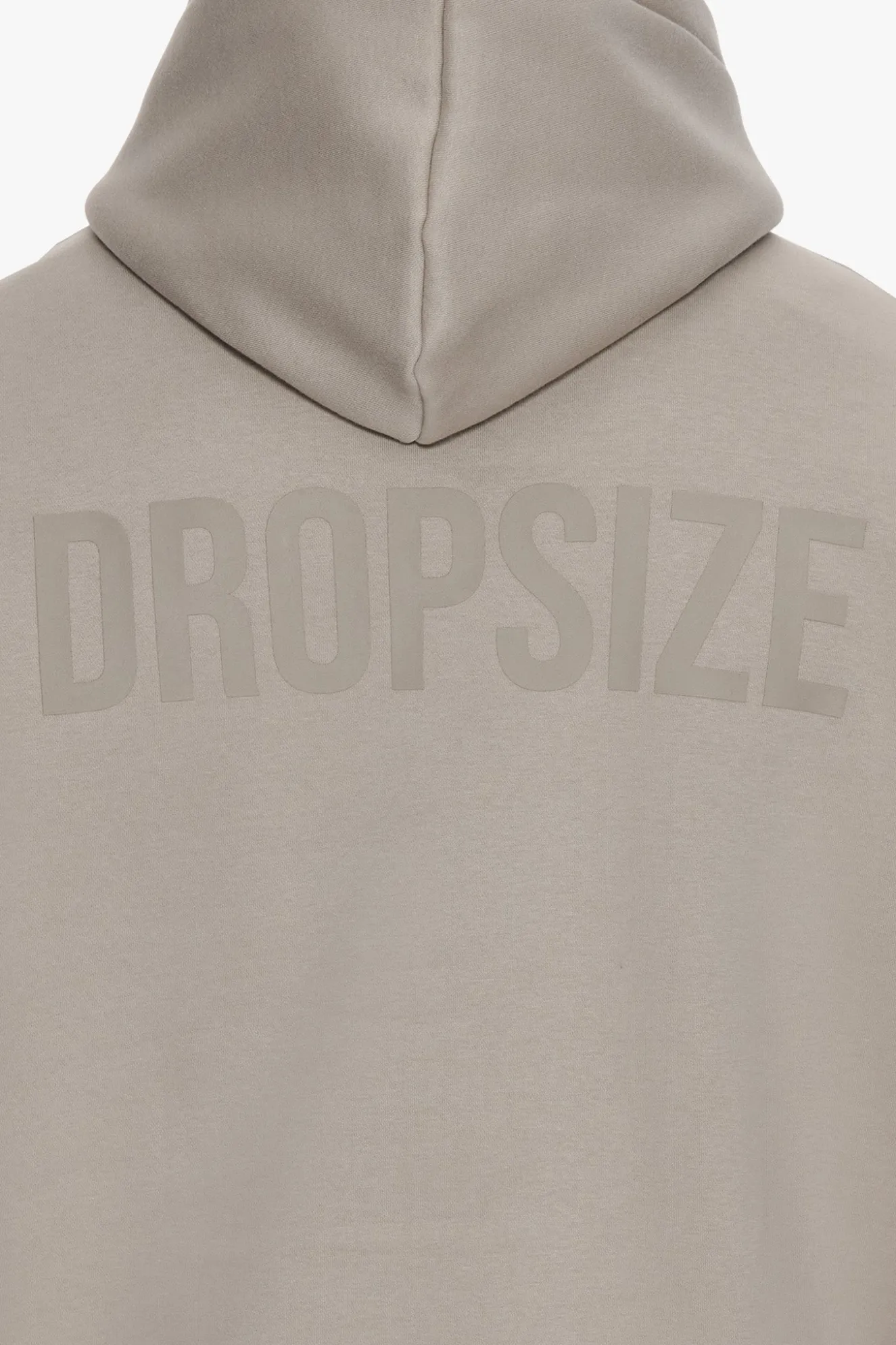 HEAVY OVERSIZE HD PRINT HOODIE SILVER GREY