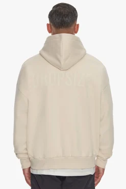 HEAVY OVERSIZE HD PRINT HOODIE COCONUT MILK