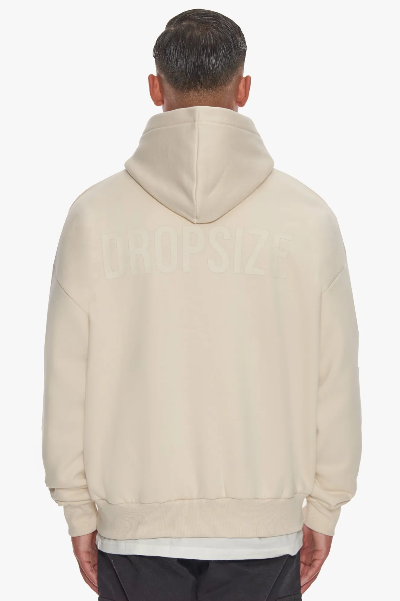 HEAVY OVERSIZE HD PRINT HOODIE COCONUT MILK