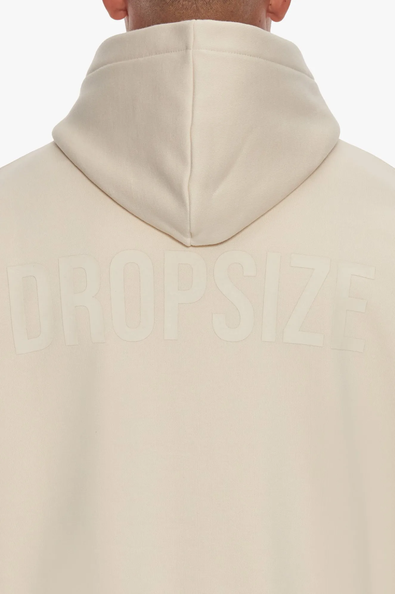 HEAVY OVERSIZE HD PRINT HOODIE COCONUT MILK