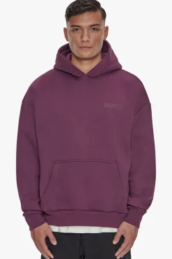 HEAVY OVERSIZE HD PRINT HOODIE GRAPE