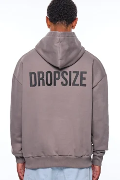 HEAVY OVERSIZE HD PRINT HOODIE DRIFTWOOD