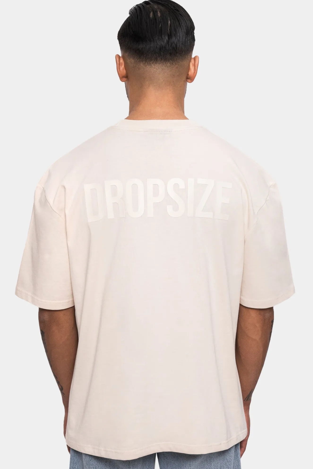 HEAVY OVERSIZE HD PRINT T-SHIRT COCONUT MILK