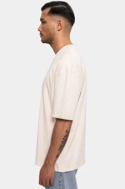 HEAVY OVERSIZE HD PRINT T-SHIRT COCONUT MILK