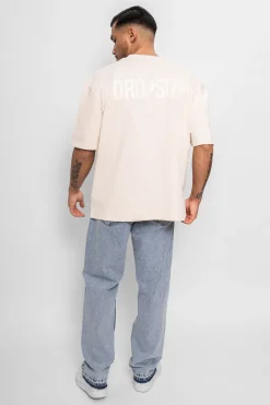 HEAVY OVERSIZE HD PRINT T-SHIRT COCONUT MILK