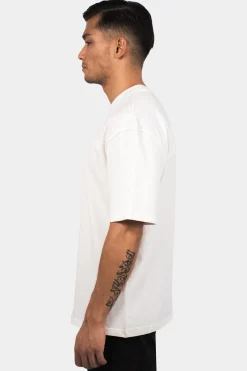 HEAVY OVERSIZE HD PRINT T-SHIRT CREAM WHITE