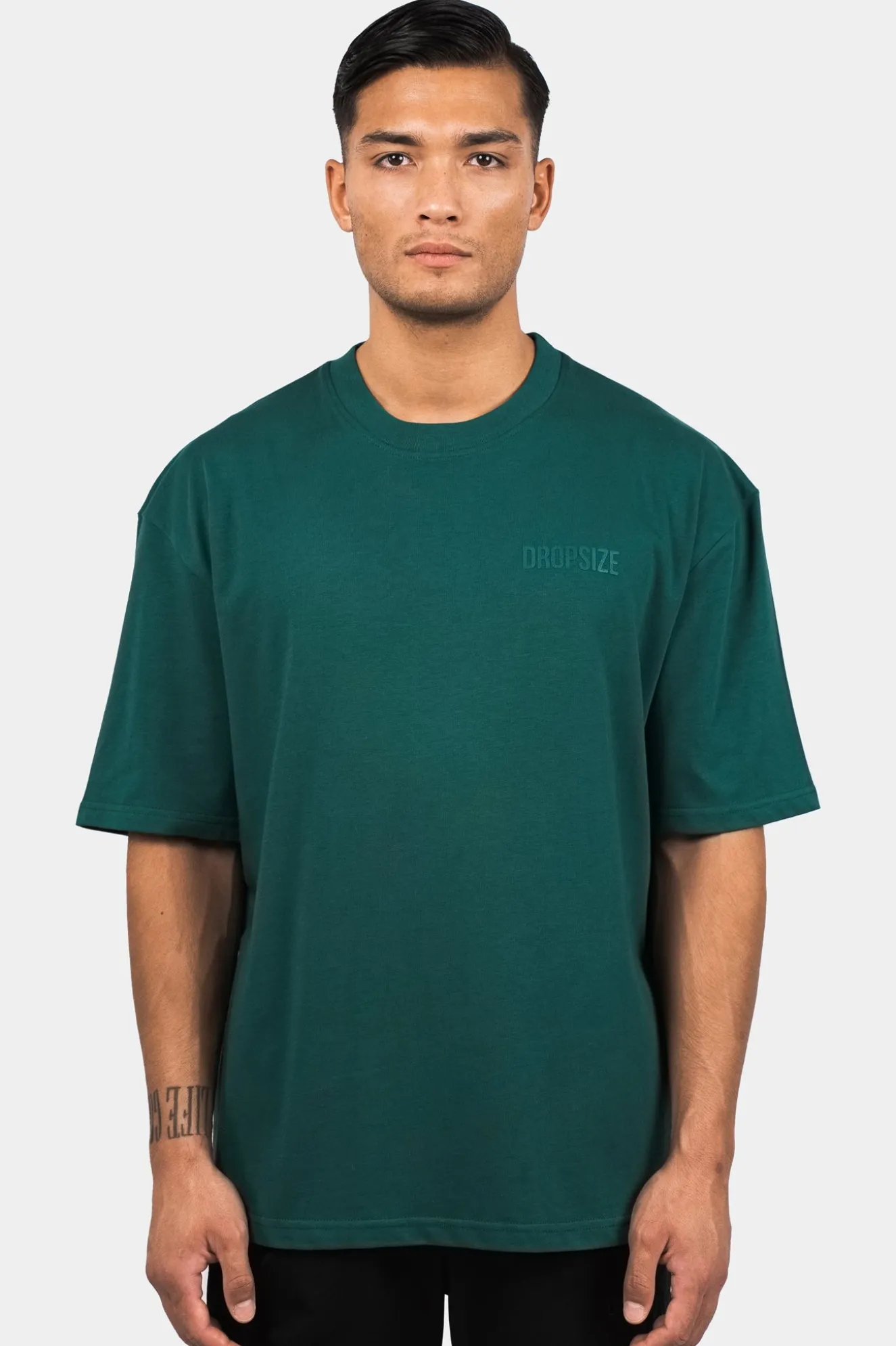 HEAVY OVERSIZE HD PRINT T-SHIRT GREEN