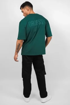 HEAVY OVERSIZE HD PRINT T-SHIRT GREEN