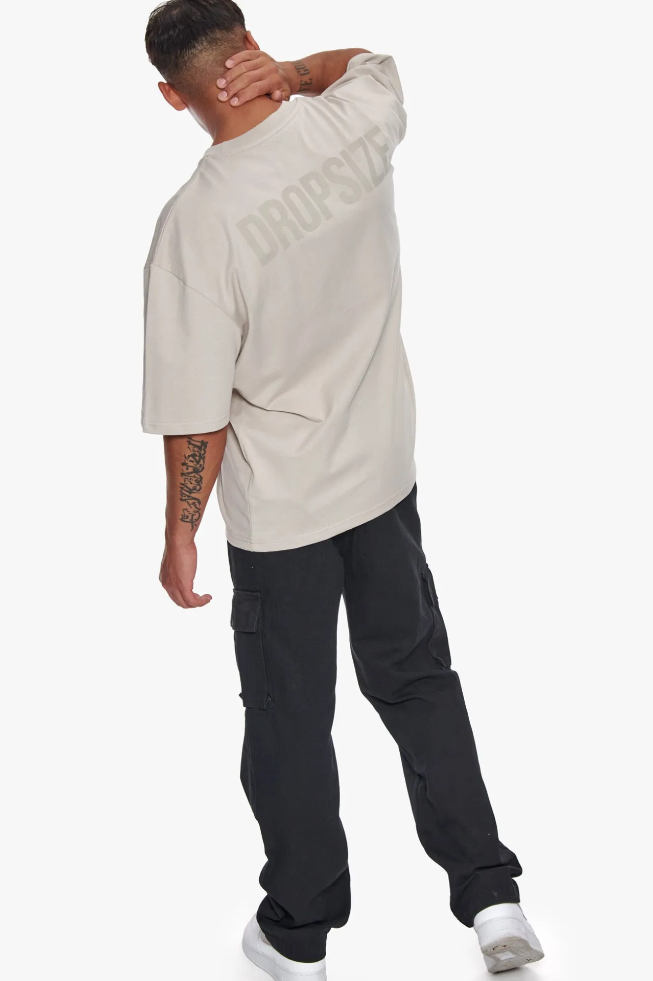 HEAVY OVERSIZE HD PRINT T-SHIRT MOONBEAM
