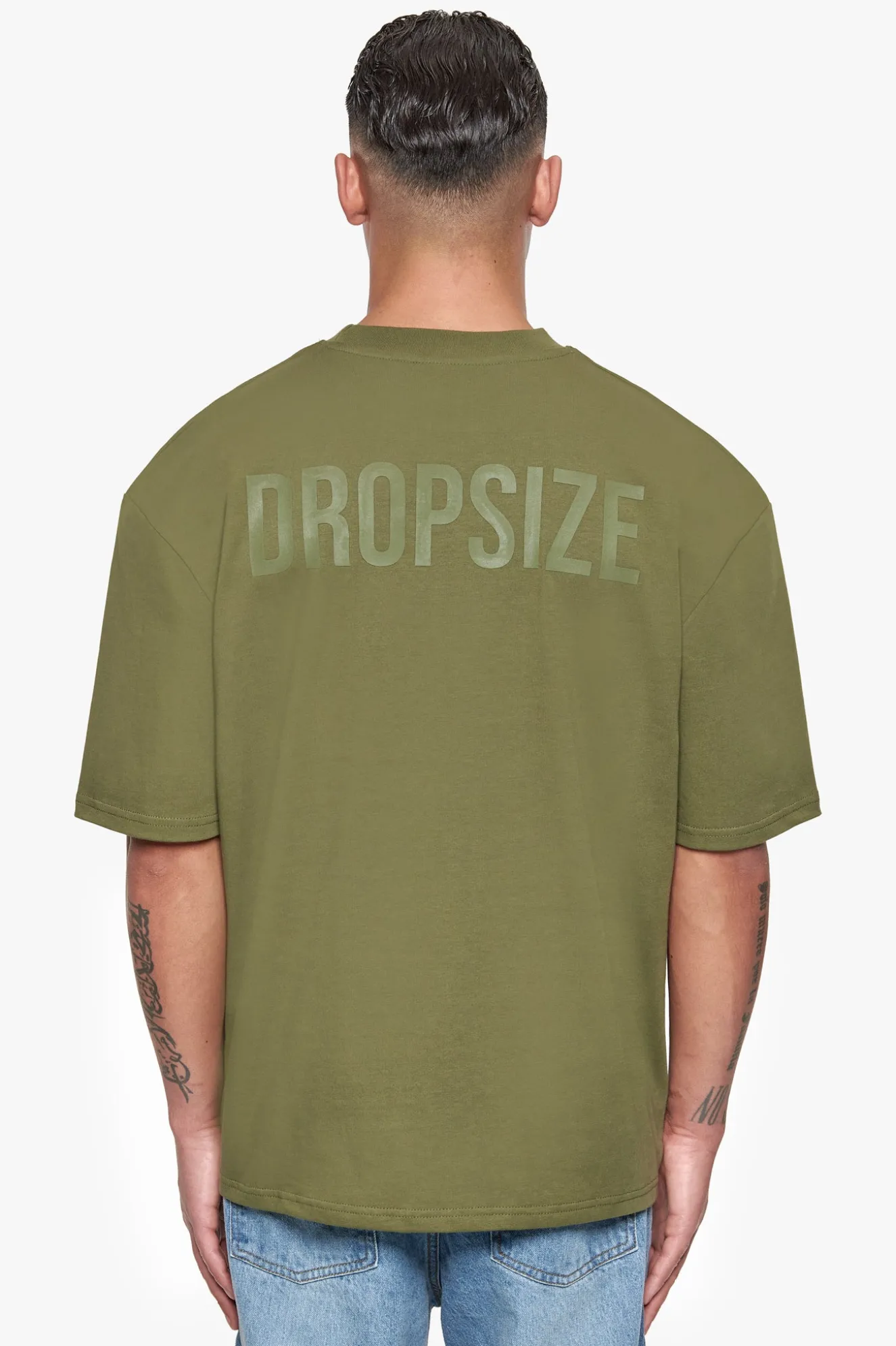 HEAVY OVERSIZE HD PRINT T-SHIRT OLIVE