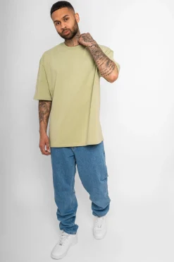 HEAVY OVERSIZE HD PRINT T-SHIRT PISTACHIO