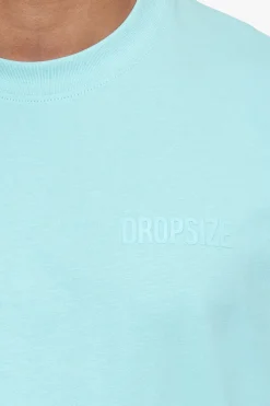 HEAVY OVERSIZE HD PRINT T-SHIRT TURQUOISE