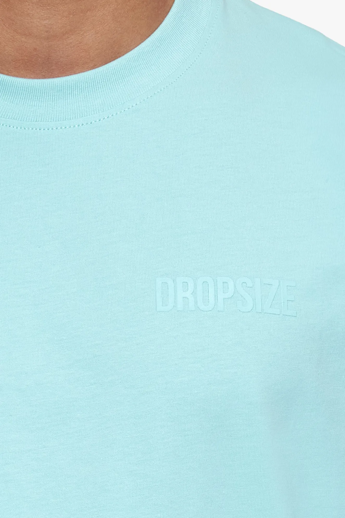 HEAVY OVERSIZE HD PRINT T-SHIRT TURQUOISE