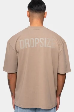 HEAVY OVERSIZE HD PRINT T-SHIRT WEATHERED TEAK