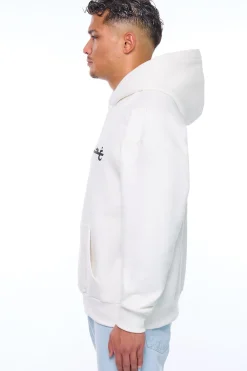 HEAVY OVERSIZE KUFI HOODIE CREAM WHITE