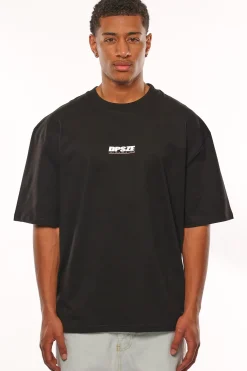 HEAVY OVERSIZE LESS TALK T-SHIRT BLACK