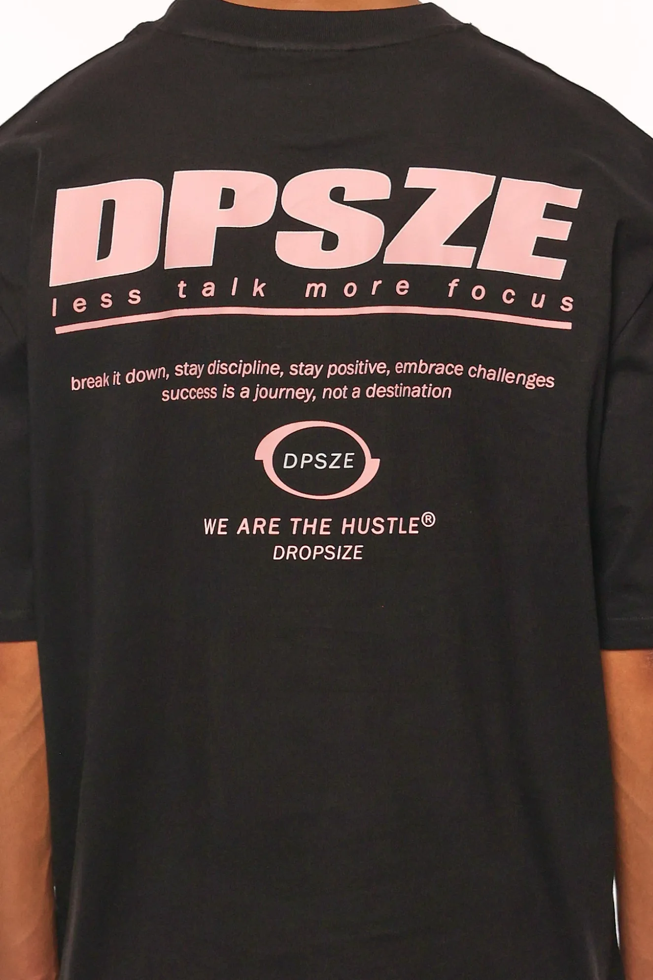 HEAVY OVERSIZE LESS TALK T-SHIRT BLACK