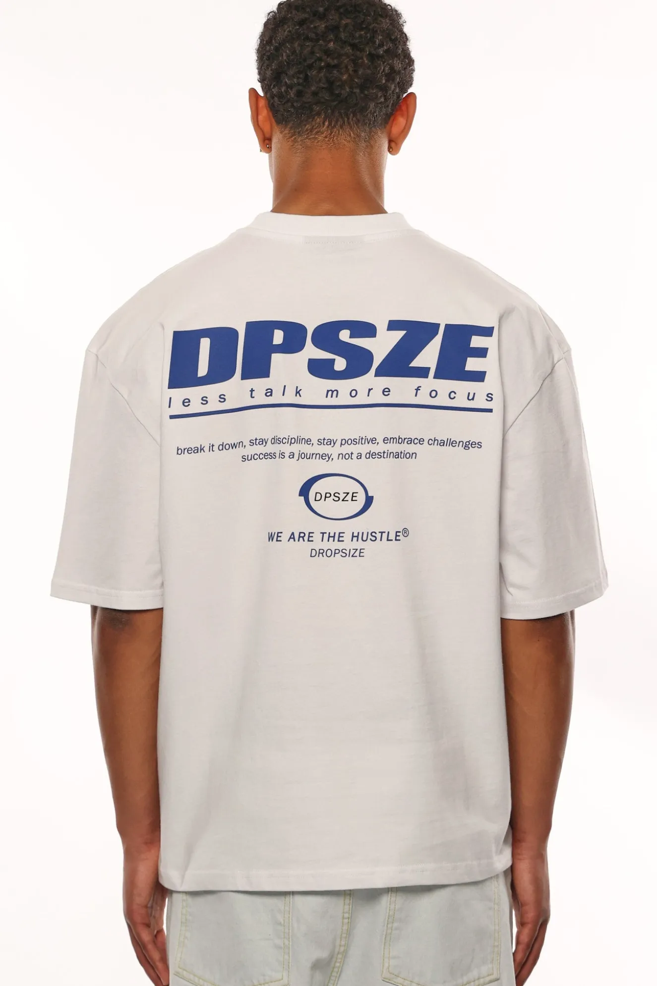 HEAVY OVERSIZE LESS TALK T-SHIRT WHITE