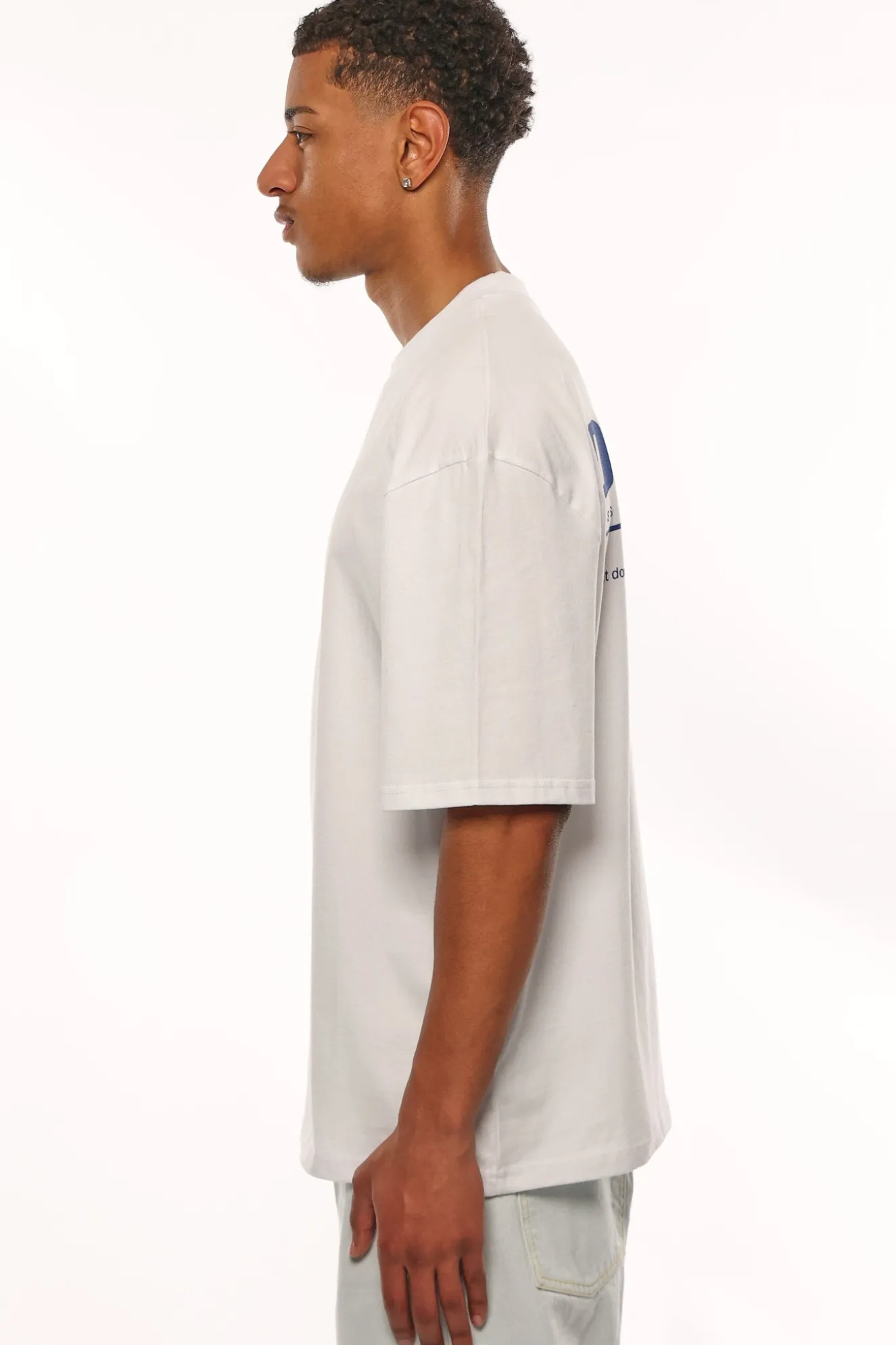 HEAVY OVERSIZE LESS TALK T-SHIRT WHITE