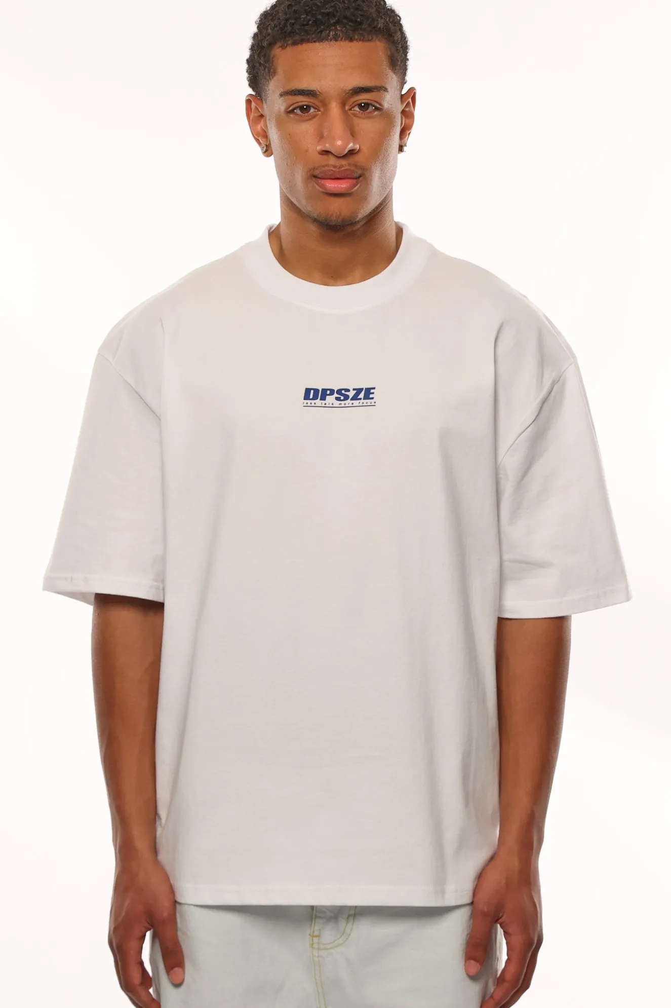 HEAVY OVERSIZE LESS TALK T-SHIRT WHITE
