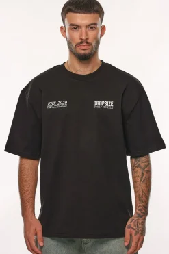 HEAVY OVERSIZE LIMITLESS T-SHIRT BLACK / YELLOW